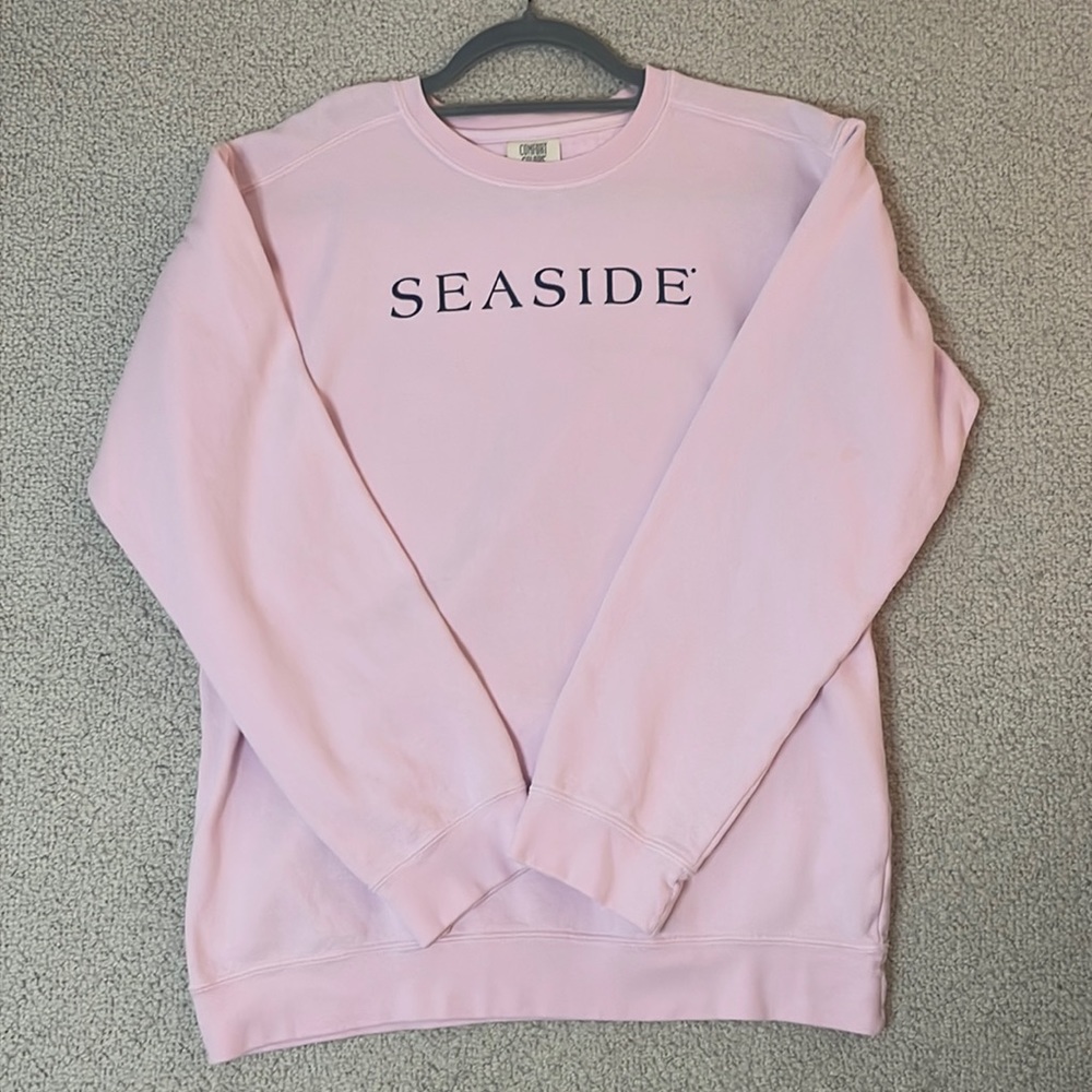 Seaside fl sweatshirt, light pink, small